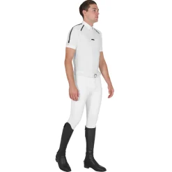 Equestro Men's Slim Fit Short Sleeve Competition Polo Shirt
