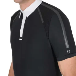 Equestro Men's Slim Fit Short Sleeve Competition Polo Shirt