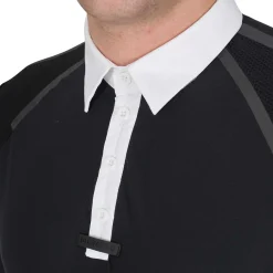 Equestro Men's Slim Fit Short Sleeve Competition Polo Shirt