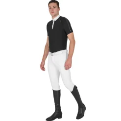 Equestro Men's Slim Fit Short Sleeve Competition Polo Shirt