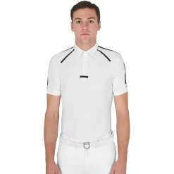 Equestro Men's Slim Fit Short Sleeve Competition Polo Shirt