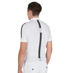 Equestro Men's Slim Fit Short Sleeve Competition Polo Shirt