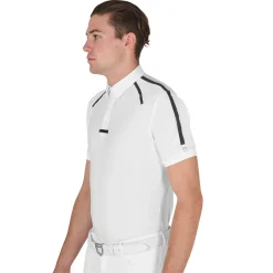 Equestro Men's Slim Fit Short Sleeve Competition Polo Shirt