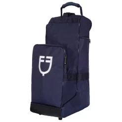 Equestro Riding Boots And Cap Bag With Rubber Reinforcement