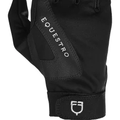 Equestro Technical Fabric Gloves With Fleece Lining