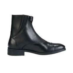 Equestro Unisex Ankle Boots With Front Zip Maximum Comfort