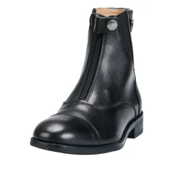 Equestro Unisex Ankle Boots With Front Zip Maximum Comfort