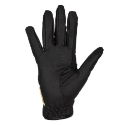 Equestro Unisex Gloves In Soft Synthetic Leather With Velcro Fastening