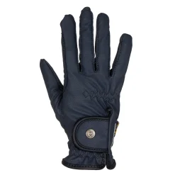 Equestro Unisex Gloves In Soft Synthetic Leather With Velcro Fastening