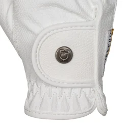 Equestro Unisex Gloves In Soft Synthetic Leather With Velcro Fastening