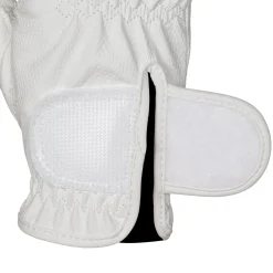 Equestro Unisex Gloves In Soft Synthetic Leather With Velcro Fastening