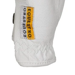 Equestro Unisex Gloves In Soft Synthetic Leather With Velcro Fastening