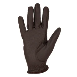Equestro Unisex Gloves In Soft Synthetic Leather With Velcro Fastening