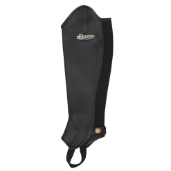 Equestro Unisex Soft Leather Gaiters With Rear Zip