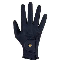 Equestro Unisex Synthetic Leather Gloves with Tear-Away Closure