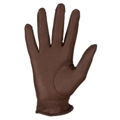 Equestro Unisex Synthetic Leather Gloves with Tear-Away Closure