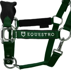 Equestro Halter With Double Adjustment And Lead Rope