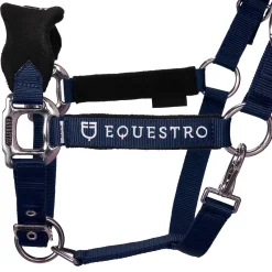 Equestro Halter With Double Adjustment And Lead Rope