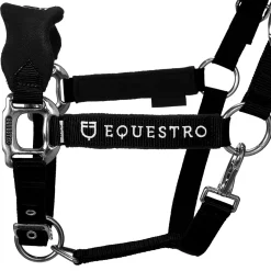 Equestro Halter With Double Adjustment And Lead Rope