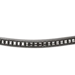 Equestro Leather Browband With Silver Clincher