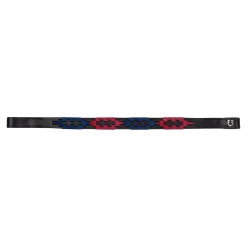 Equestro Leather Browband With Two-Tone Decorations