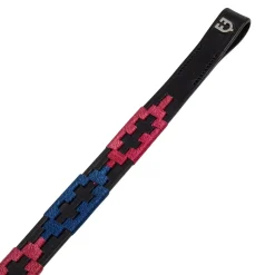 Equestro Leather Browband With Two-Tone Decorations