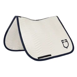 Equestro Wave Quilting Dressage Saddle Pad In Technical Fabric