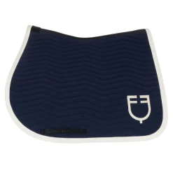 Equestro Wave Quilting Jumping Saddle Pad In Technical Fabric