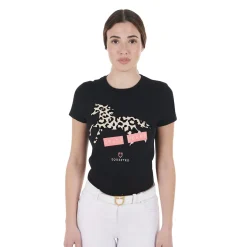 Equestro Women's Crazy Horse Cotton T-Shirt