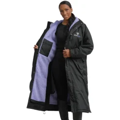 EQUIDRY Women's Thick Fleece Evolution Fixed Hood - Black Forest/Black