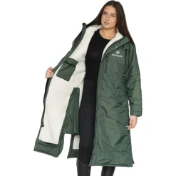 EQUIDRY Women's Thick Fleece Evolution Fixed Hood - Black Forest/Black