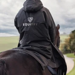 EQUIDRY Women's Thick Fleece Evolution Fixed Hood - Black Forest/Black