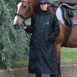 EQUIDRY Women's Thick Fleece Evolution Fixed Hood - Black Forest/Black