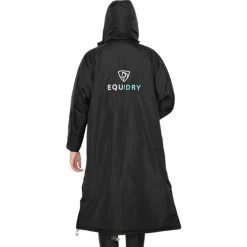 EQUIDRY Women's Thick Fleece Evolution Fixed Hood - Black Forest/Black