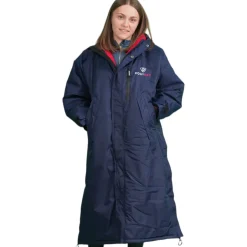 EQUIDRY Women's Thick Fleece Evolution Fixed Hood - Navy/Blue