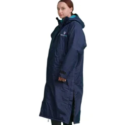 EQUIDRY Women's Thick Fleece Evolution Fixed Hood - Navy/Blue