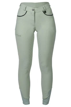 HKM Ladies Silicone Full Seat Riding Breeches -Limone-