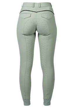 HKM Ladies Silicone Full Seat Riding Breeches -Limone-