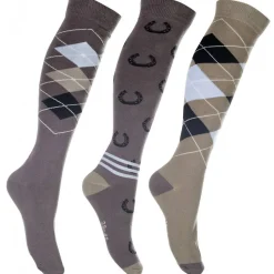 HKM Riding Socks -Cardiff- Set of 3