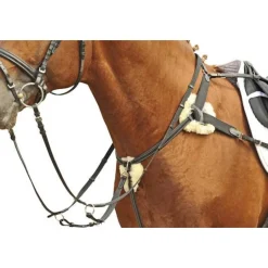 HKM Breastplate/Martingale With Lambswool 4154