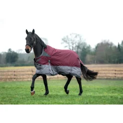 HKM 600D Fleece Lined High Neck Turnout Rug -Yukon-