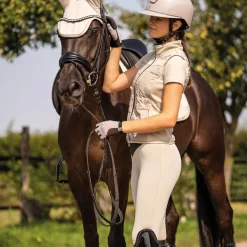 HKM Ladies Silicone Full Seat Riding Leggings -Limone-