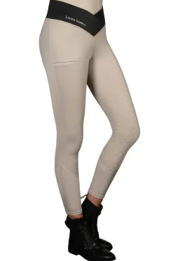 HKM Ladies Silicone Full Seat Riding Leggings -Limone-