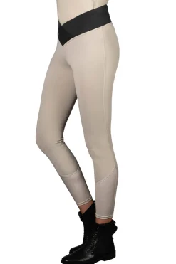 HKM Ladies Silicone Full Seat Riding Leggings -Limone-