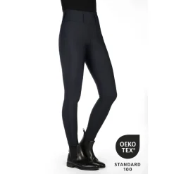 HKM Women's Silicone Knee Patch Riding Leggings -Jil High Waist-