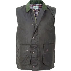 Hoggs of Fife Men's Padded Waxed Waistcoat