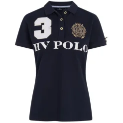 HV Polo Women's Favouritas EQ Blue Short Sleeve Polo Shirt