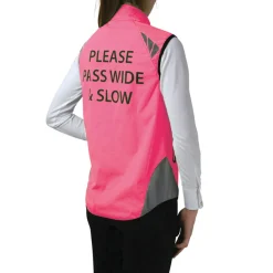 Hy Equestrian Pass Wide and Slow Ladies Reflector Gilet