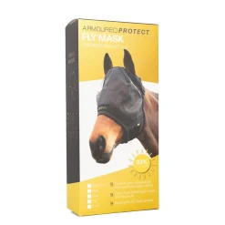 Hy Equestrian Armoured Protect Half Mask without Ears