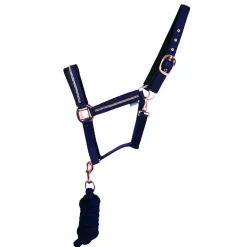 Hy Equestrian Sparkling Head Collar & Lead Rope Set